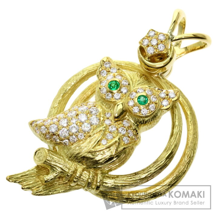 楽天市場】ウォルサム エメラルド ダイヤモンド フクロウ ペンダント  