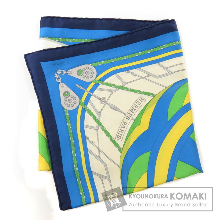 楽天市場】エルメス カレ90 SPINNAKERS スカーフ シルク レディース 