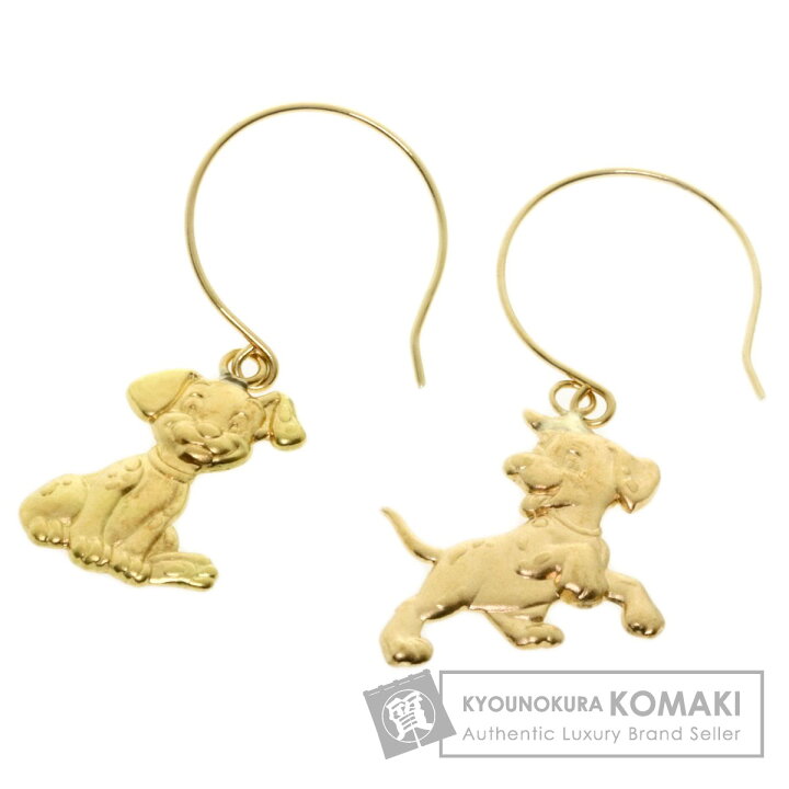楽天市場】ディズニー 101匹わんちゃん ピアス K18イエローゴールド 