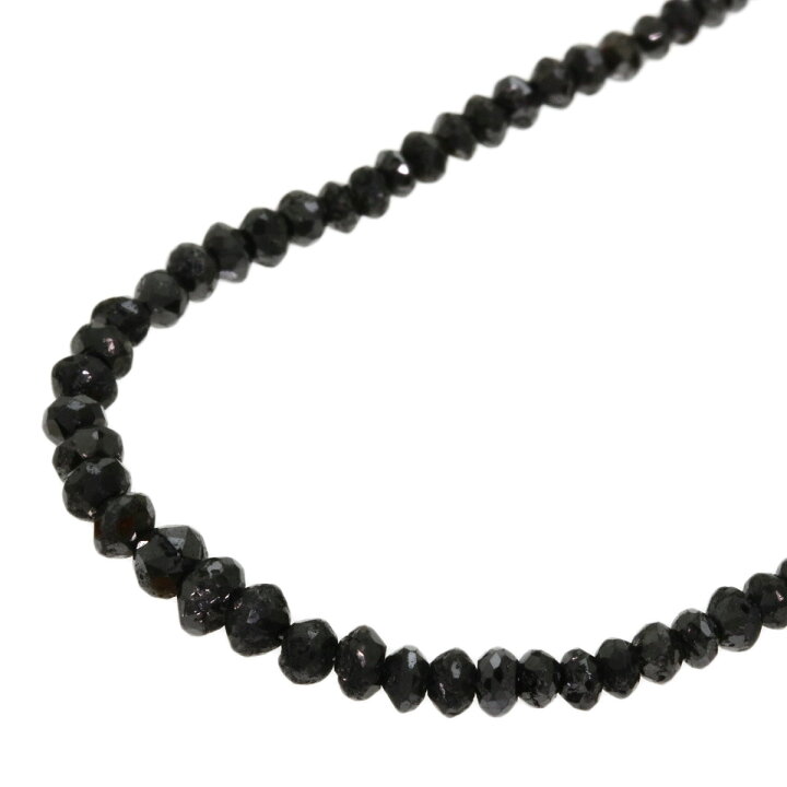 楽天市場】20ct ブラックダイヤモンド ネックレス K18ホワイトゴールド 