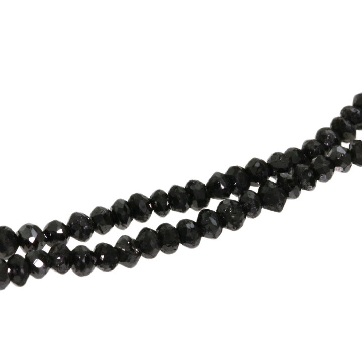 楽天市場】20ct ブラックダイヤモンド ネックレス K18ホワイトゴールド 