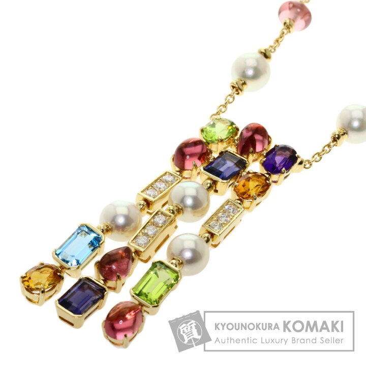 楽天市場】ブルガリ アレグラ マルチカラー ネックレス K18イエロー 