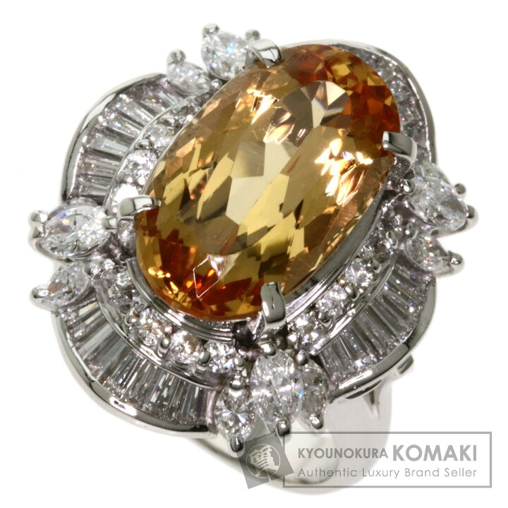 楽天市場】6.55ct インペリアルトパーズ ダイヤモンド リング・指輪 