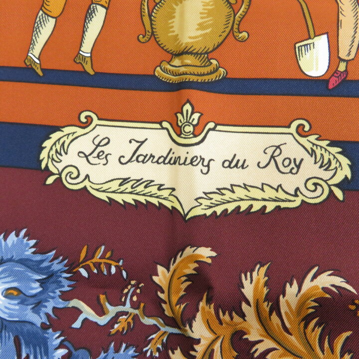 楽天市場】エルメス カレ90 Les Jardiniers du Roy 庭師のロイ 