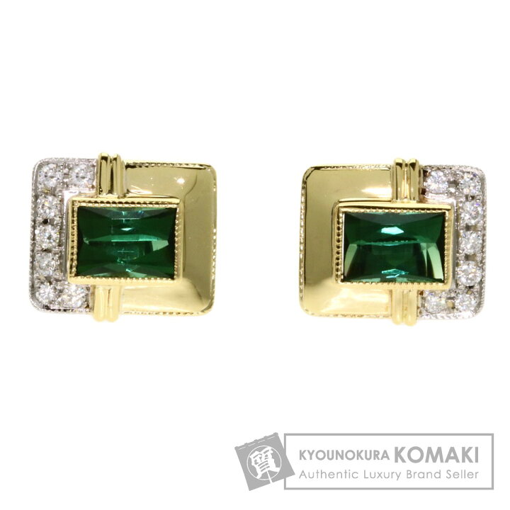楽天市場】1.02ct トルマリン ダイヤモンド ピアス プラチナPT900  
