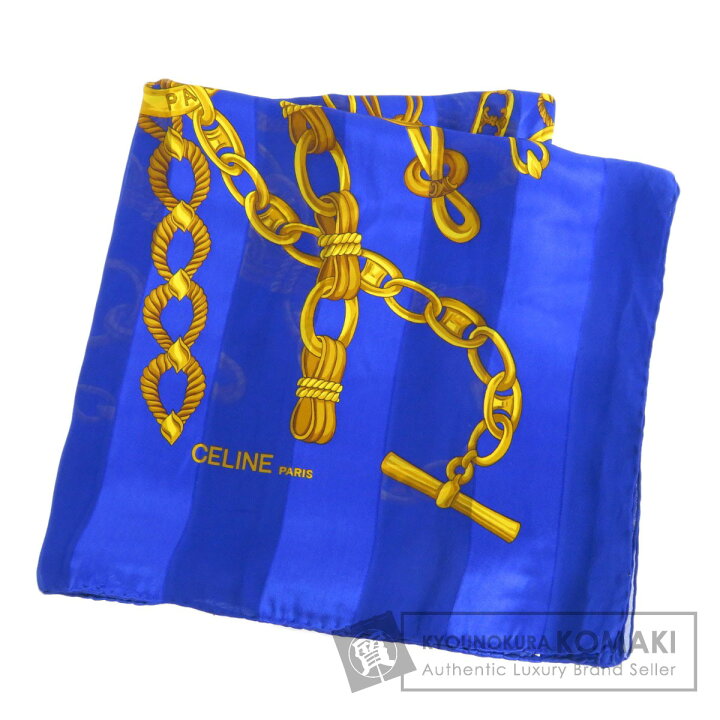 楽天市場】セリーヌ チェーン柄 スカーフ シルク レディース 【中古  