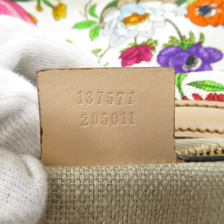 楽天市場】グッチ 137577 バンブー フローラ ワンショルダー 