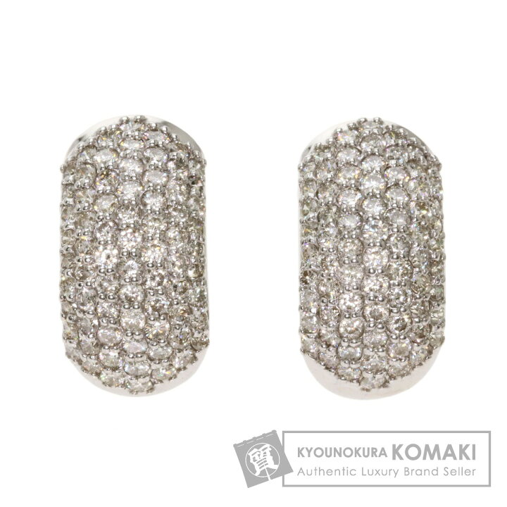 楽天市場】3ct ダイヤモンド ピアス K18ホワイトゴールド 8.4g  