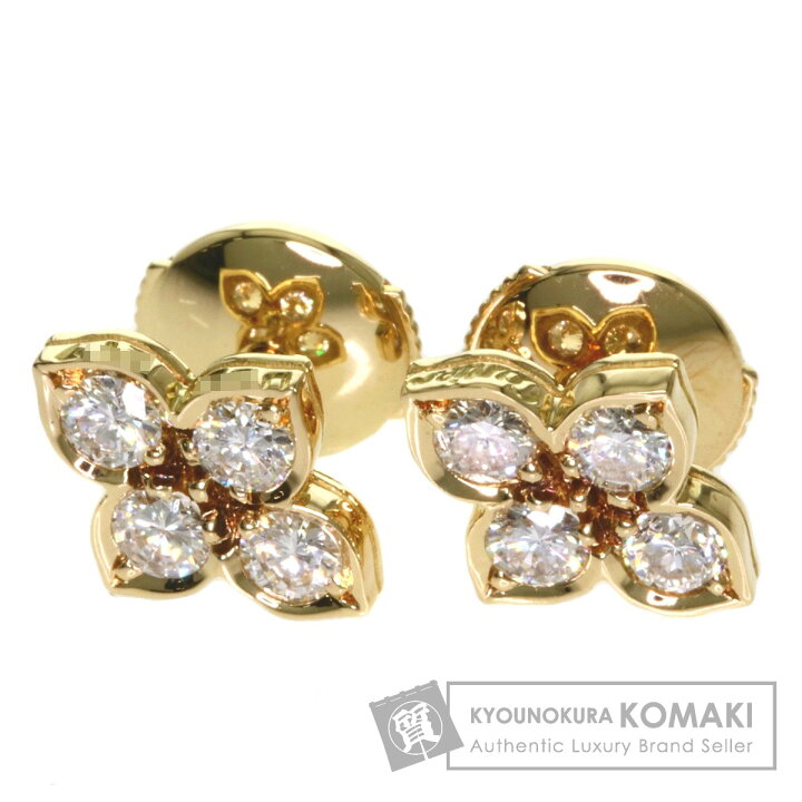 楽天市場】カルティエ ヒンドゥ ダイヤモンド ピアス K18イエロー  