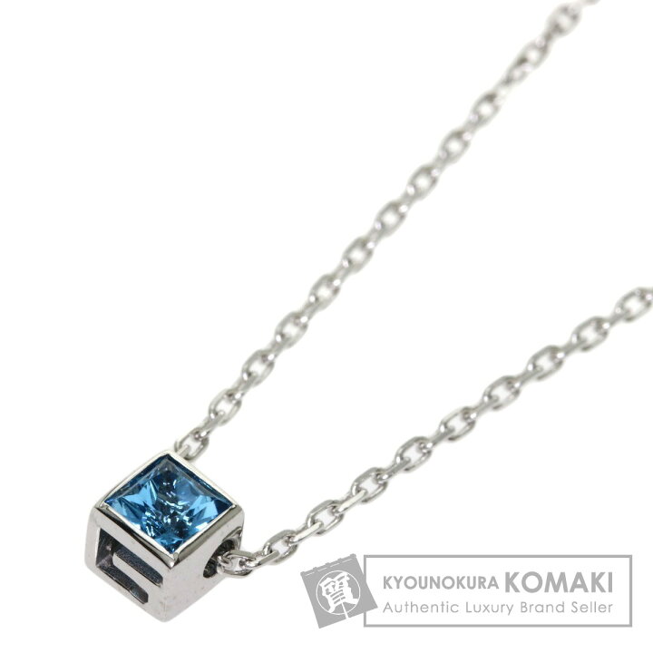 楽天市場】グッチ Gロゴキューブ ブルートパーズ ネックレス K18 