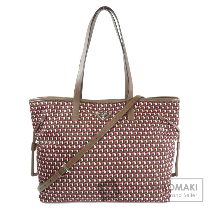 PRADA プラダ ロゴモチーフ トートバッグ ナイロン素材 レディース 