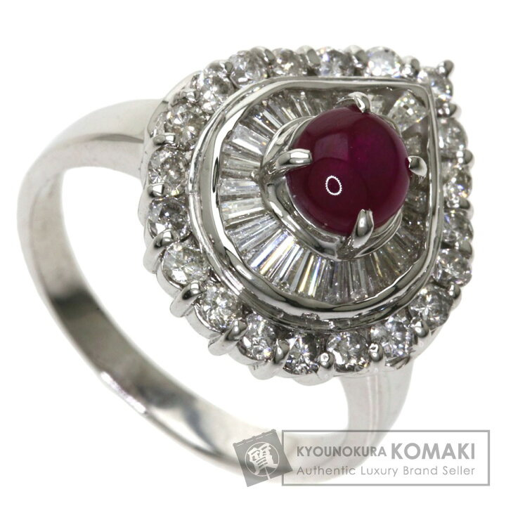 楽天市場】1.43ct スタールビー ダイヤモンド リング・指輪 プラチナ  
