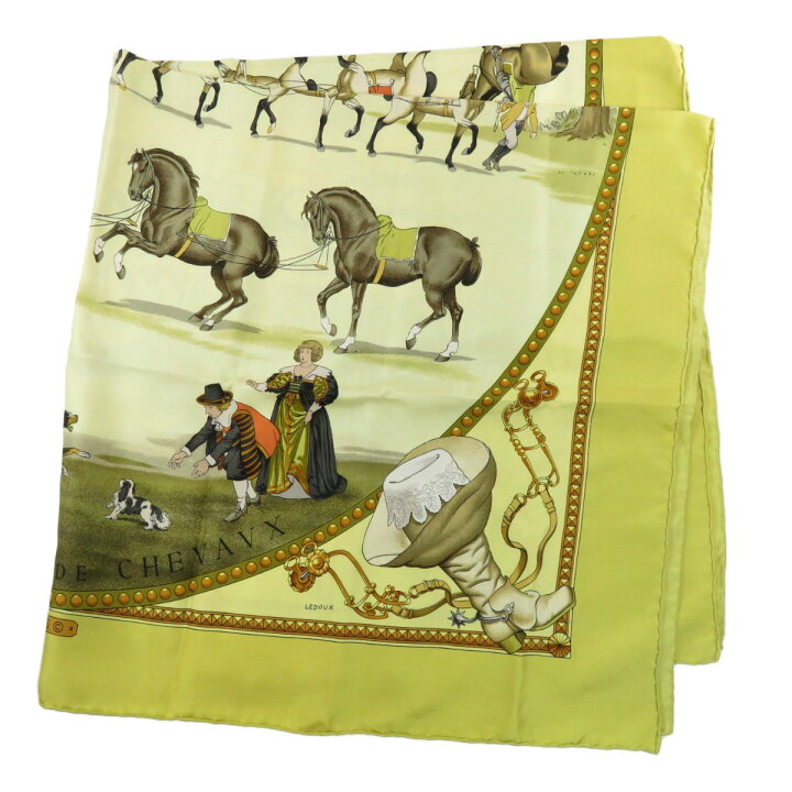 楽天市場】エルメス カレ90 馬 スカーフ シルク レディース 【中古  