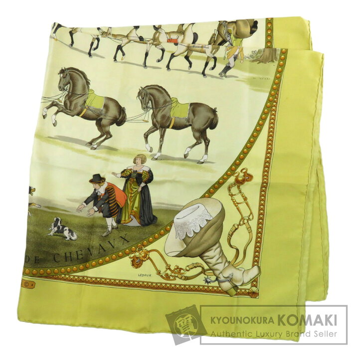 楽天市場】エルメス カレ90 馬 スカーフ シルク レディース 【中古  