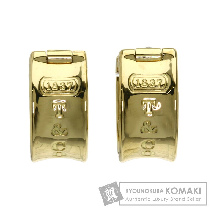 楽天市場】ティファニー 1837 フープピアス ピアス K18イエロー  