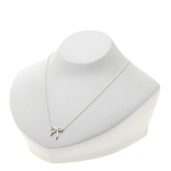 Tiffany & Co. ボウ ネックレス シルバー リボン(ミニ) TIFFANY & Co 