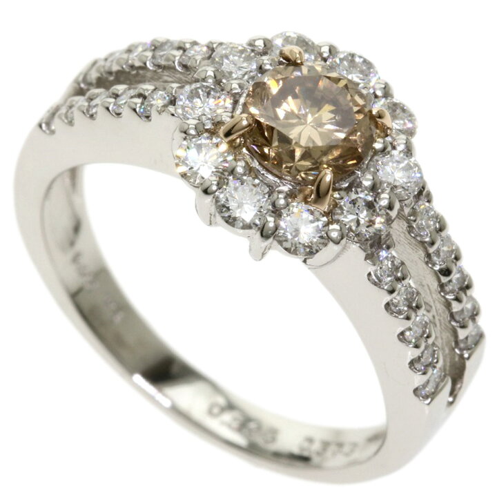 楽天市場】0.603ct ダイヤモンド リング・指輪 プラチナPT900/K18PG 