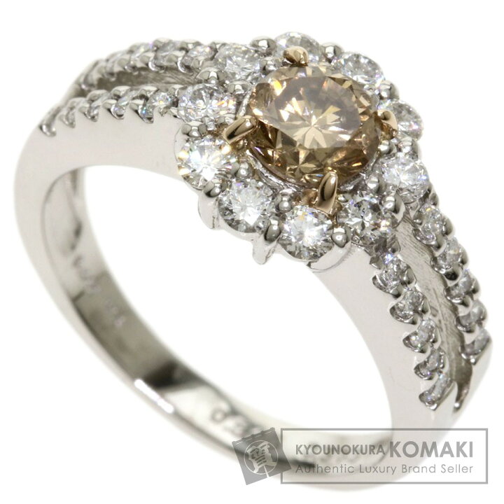 楽天市場】0.603ct ダイヤモンド リング・指輪 プラチナPT900/K18PG 