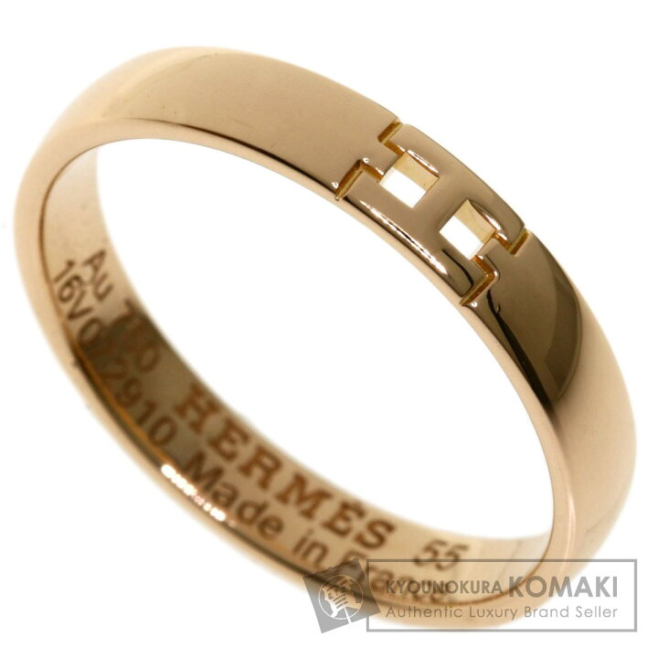 エルメス リング エヴァ― ヘラクレス ダイヤモンド 11P 0.02ct K18PG  