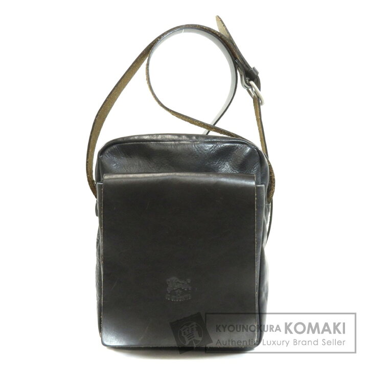 楽天市場】イルビゾンテ ロゴモチーフ ショルダーバッグ レザー 