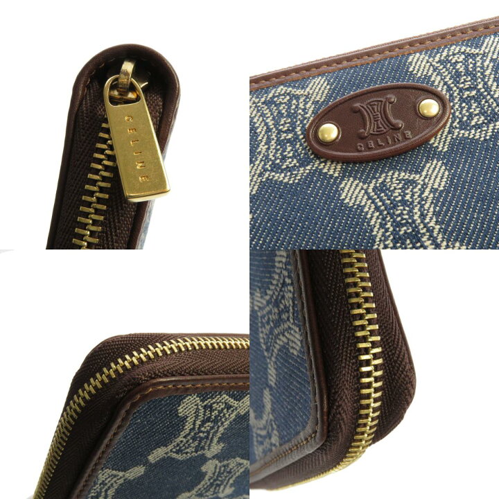 楽天市場】セリーヌ マカダム柄 長財布（小銭入れあり） デニム/レザー 