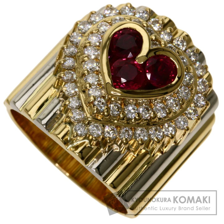 楽天市場】1.02ct ハートモチーフ ルビー ダイヤモンド リング・指輪 