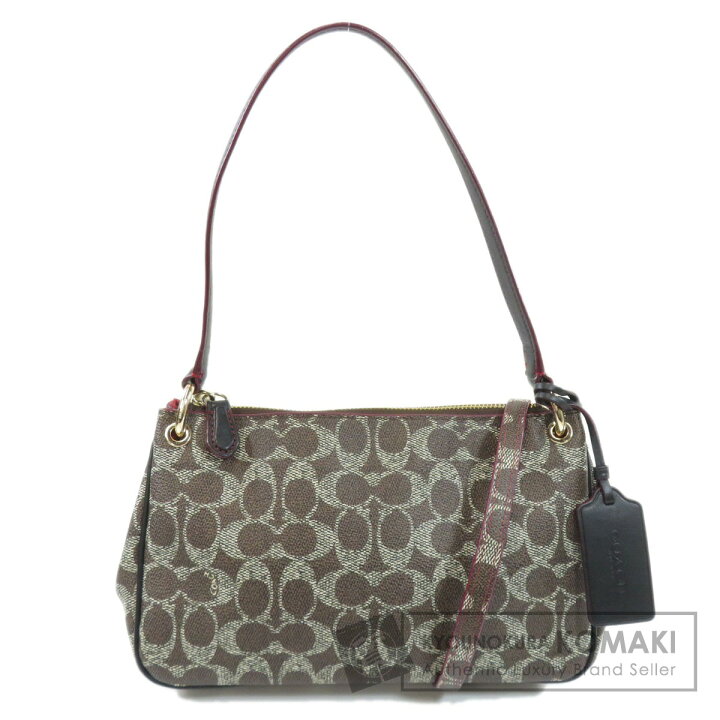中古】COACH コーチ 丸ポーチ付き ショルダーバッグ E2180-C5330  