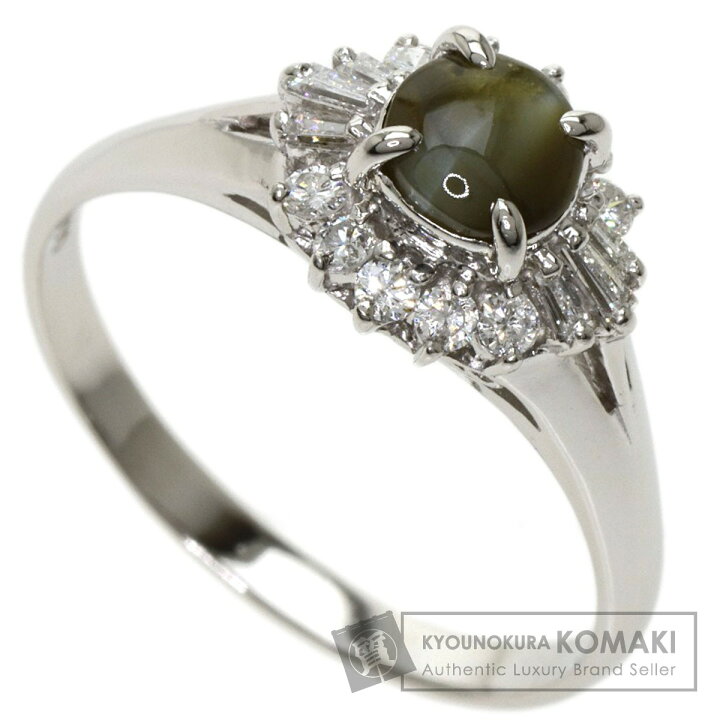 楽天市場】0.84ct クリソベリル キャッツアイ ダイヤモンド リング  