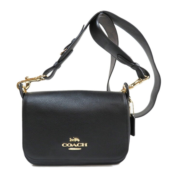 HK7】COACH コーチ ショルダーバッグ ブラック レザー 2way 楽天市場 