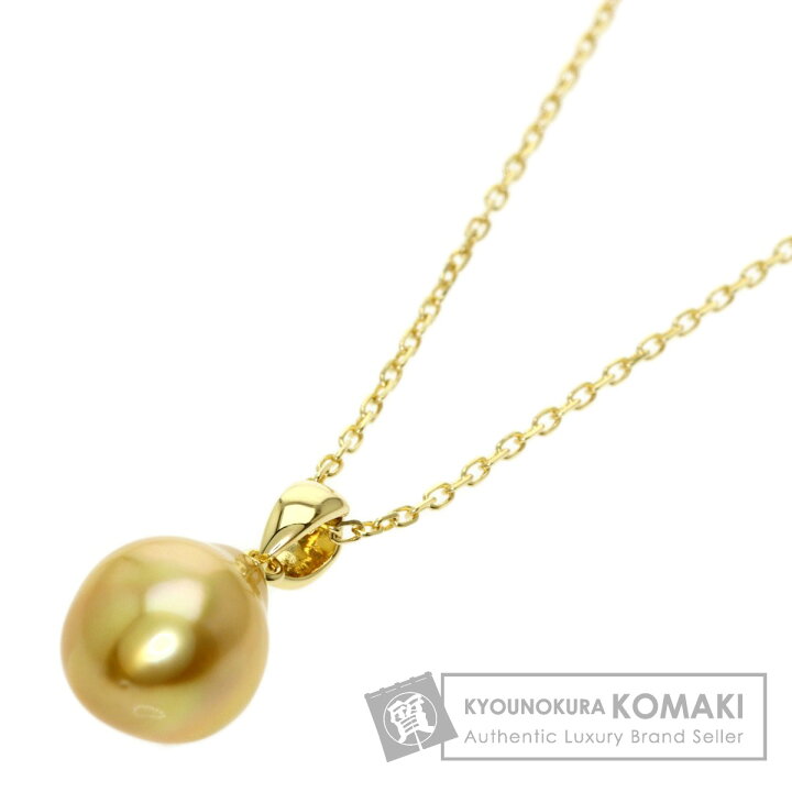 楽天市場】ミキモト ゴールデンパール 真珠 ネックレス K18イエロー 
