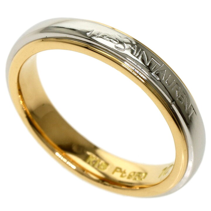 イヴ・サンローラン YVES SAINT LAURENT 11号 ロゴ リング・指輪 シルバー WS9032 – NUIR VINTAGE 最安値　イヴサンローラン リング　17号