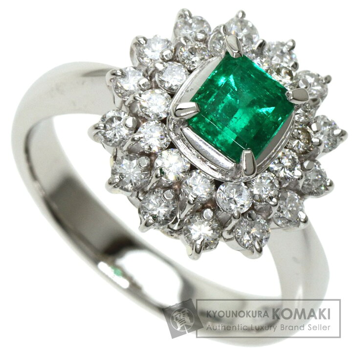 楽天市場】0.62ct エメラルド ダイヤモンド リング・指輪 プラチナ 