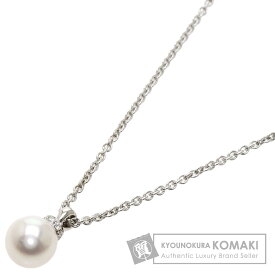 ブルガリ パール 真珠 ダイヤモンド ネックレス K18ホワイトゴールド レディース 【中古】【BVLGARI】