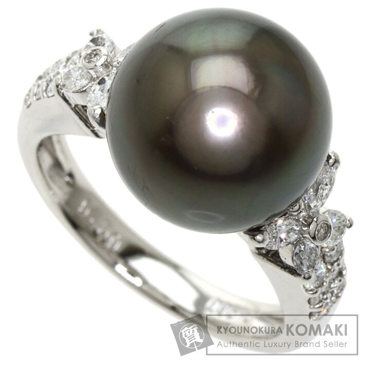 楽天市場】0.5ct パール 真珠 ダイヤモンド リング・指輪 プラチナ 