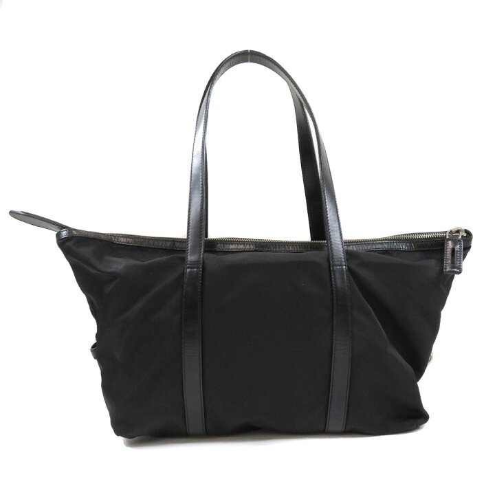 PRADA プラダ ロゴプレート トートバッグ ナイロン素材 レディース 