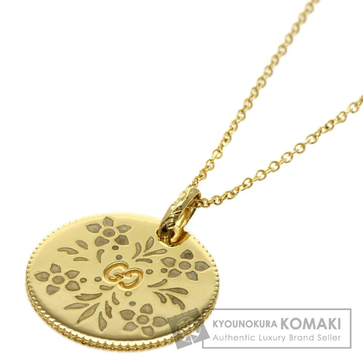 楽天市場】グッチ GG アイコンブルームス ネックレス K18イエロー 