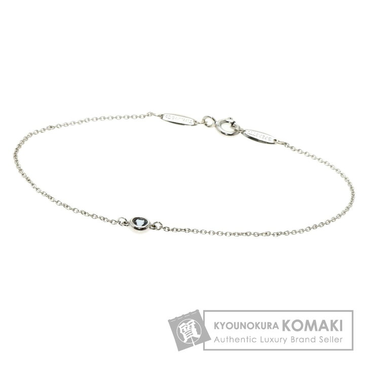 ティファニー バイザヤード アクアマリン もりあがり ブレスレット 