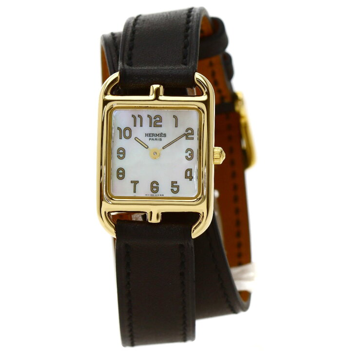 楽天市場】エルメス CC1.185 ケープコッド ミニ 腕時計 K18イエロー  