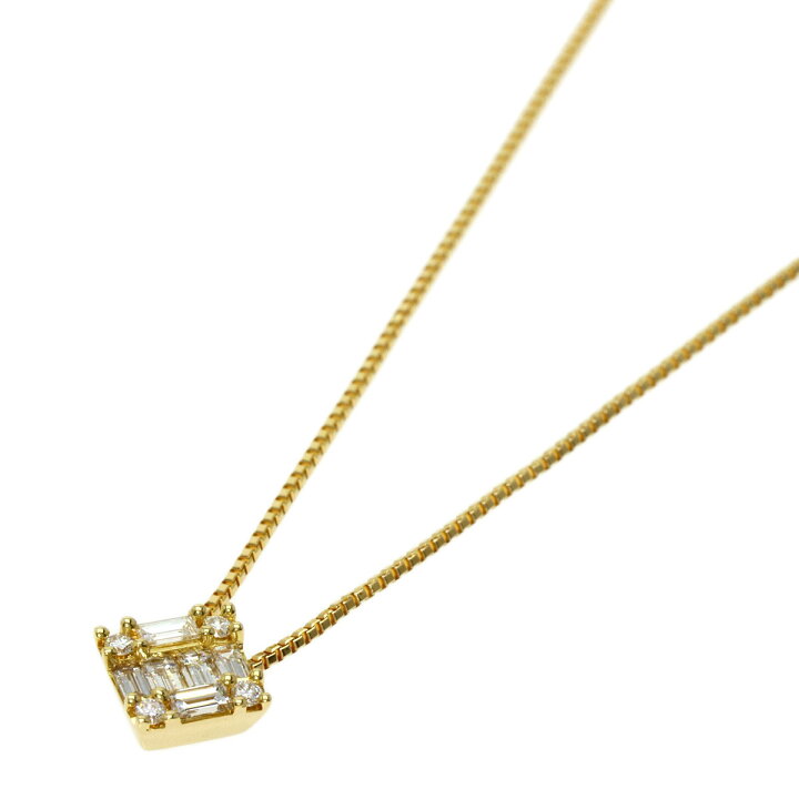 楽天市場】0.19ct ベルシオラ ダイヤモンド ネックレス K18イエロー 