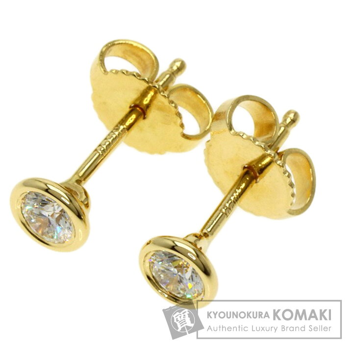 楽天市場】ティファニー バイザヤード 1P ダイヤモンド ピアス K18 