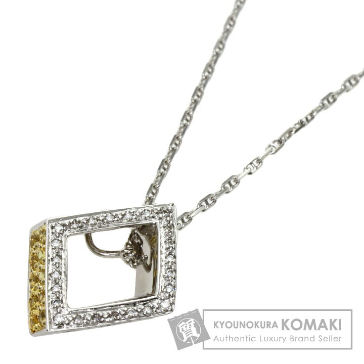 楽天市場】0.4ct サファイア ダイヤモンド ネックレス K18ホワイト  