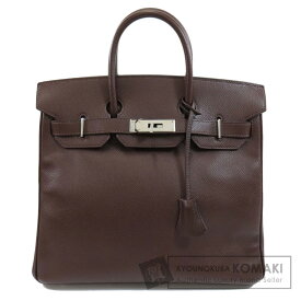 エルメス オータクロア28 ダークブラウン シルバー金具 ハンドバッグ エプソン レディース 【中古】【HERMES】