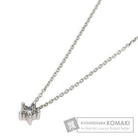 スタージュエリー スターモチーフ 1P ダイヤモンド ネックレス K18ホワイトゴールド レディース 【中古】【STAR JEWELRY】