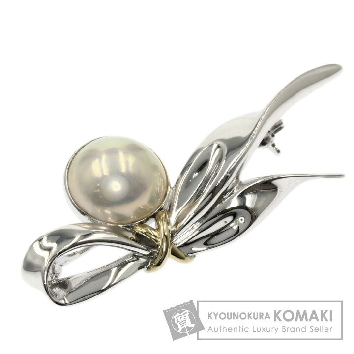 中古 TASAKI シルバーブローチ