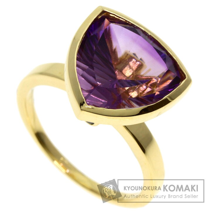 楽天市場】6ct アメジスト ダイヤモンド リング・指輪 K18イエロー 