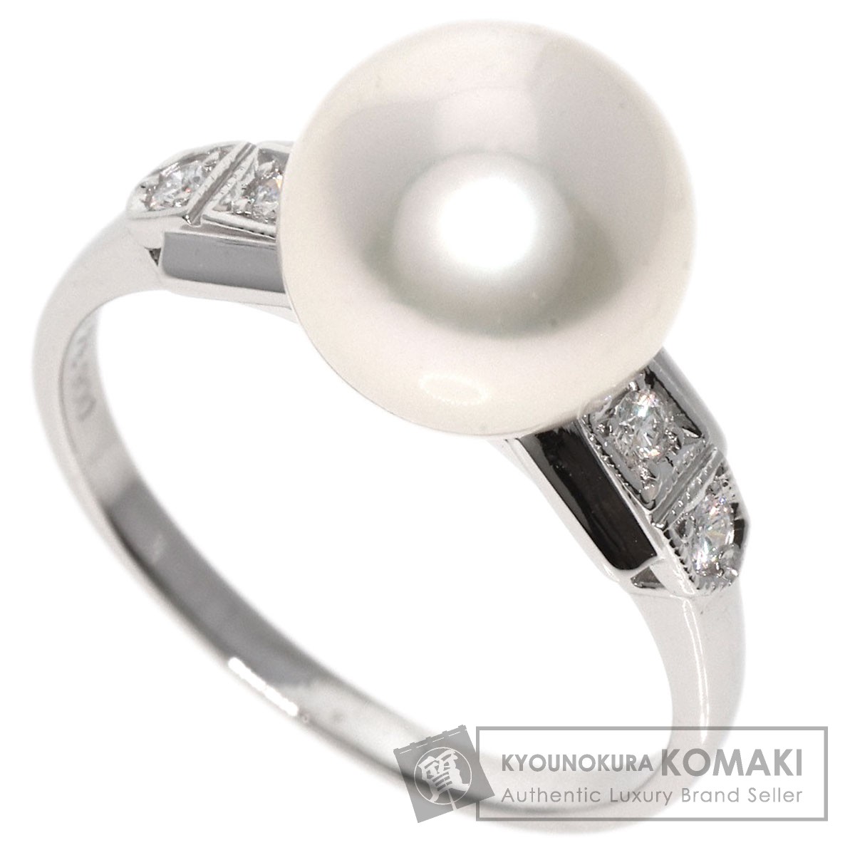 ミキモト アコヤパール 真珠 ダイヤモンド リング・指輪 プラチナPT900 レディース 