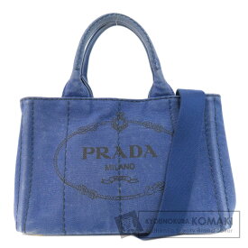 プラダ B2439G カナパミニ 2WAY ハンドバッグ キャンバス レディース 【中古】【PRADA】