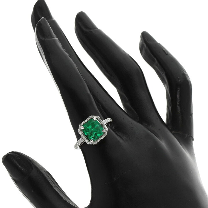楽天市場】2.5ct エメラルド ダイヤモンド リング・指輪 プラチナPT900 