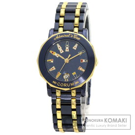 コルム アドミラルズC 新バックル 腕時計 ステンレススチール/SS レディース 【中古】【CORUM】