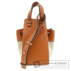 ロエベ ハンモック 2WAY ハンドバッグ キャンバス/カーフ レディース 【中古】【LOEWE】